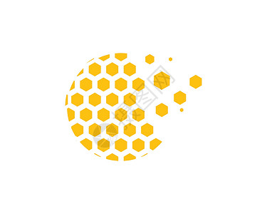 蜂窝图设计细胞标签墙纸黑色橙子黄色农场金子标识蜂蜜背景图片