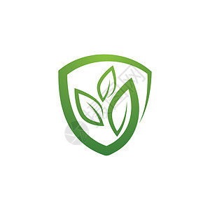 设计素材树叶生态盾矢量图设计安全农业网络工作室植物插图树叶技术商业店铺插画