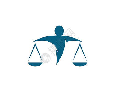 律师标志模板矢量 ico平衡宣传法官公司插图蓝色标签商业法庭法律顾问背景图片