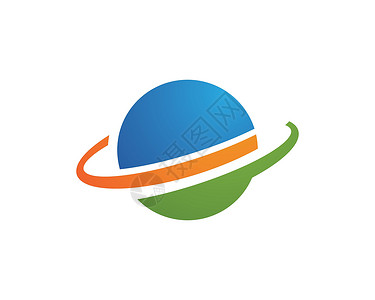 行星地球图标矢量设计世界身份蓝色互联网公司插图圆圈徽标网络土星背景图片