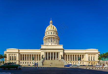 古巴国家首都大厦古巴全国都城大楼旅游地标地点历史建筑地方国际风光建筑物都市背景图片