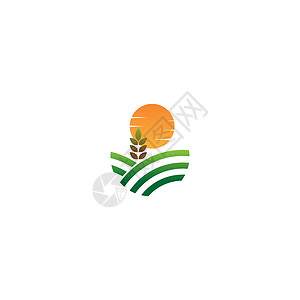 农业 Logo Tree 叶子矢量标志设计植物标识生长环境地球标签农场食物生物土地背景图片