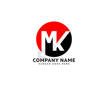 波托马克初始字母 MK 徽标模板设计艺术字体标识推广网络公司技术互联网营销缩写设计图片
