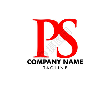 初始字母 PS 徽标模板设计互联网字体咨询插图首都商业艺术奢华品牌身份背景图片