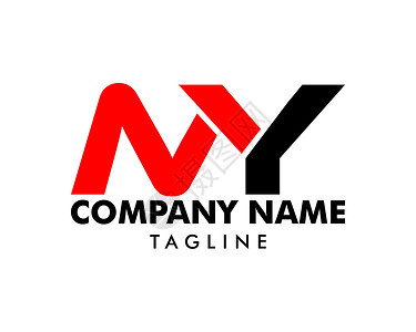 my初始字母 MY 徽标模板设计黑色公司互联网网络营销白色身份字体商业插图设计图片