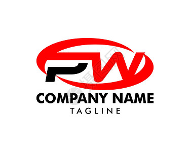 初始字母 PW 徽标模板设计技术营销咨询创新财产网络身份品牌密码公司背景图片
