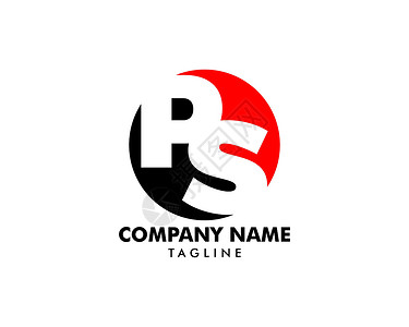 初始字母 PS 徽标模板设计营销插图主义者商业艺术极简首都品牌互联网身份背景图片