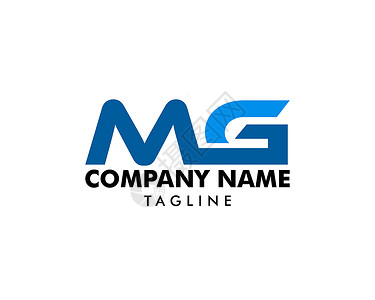初始字母 MG 徽标模板设计刻字互联网网络创造力营销毫克商业黑色插图字体背景图片