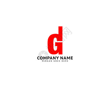 初始字母 Dg 徽标设计模板网络身份极简公司主义者营销徽章奢华字体标识背景图片