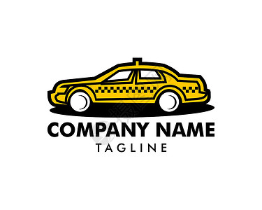 出租车标志出租车汽车标志模板矢量图标插图设计插画