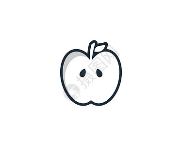 苹果水果图标设计模板元素背景图片