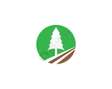 它制作图案的松树符号麋鹿树干白色森林植物针叶叶子绿色黑色插图背景图片