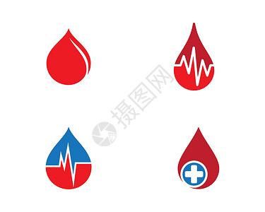 红色浓稠血滴血滴图像生活插图白色援助药品红色医院世界捐赠者插画