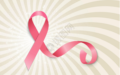 乳腺癌宣传月粉红丝带背景 矢量图案制作插图徽章粉色帮助生活女性胸部疾病标签药品背景图片