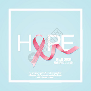 乳腺癌宣传月粉红丝带背景 矢量图案制作胸部插图组织徽章标签药品女性医疗生存疾病背景图片