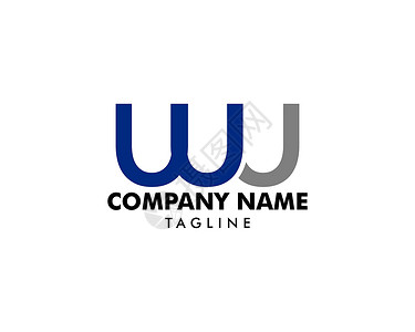 吴京初始字母 Wu 徽标模板设计公司创造力首都白色黑色字体艺术营销刻字网络设计图片