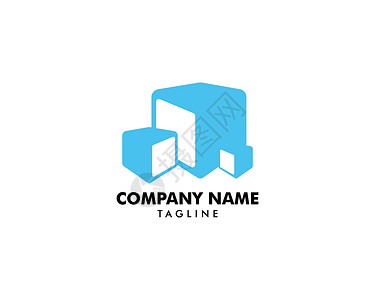 冰块标志设计图标矢量图案制作玻璃盒子公司技术身份商业网络饮料标签标识设计图片