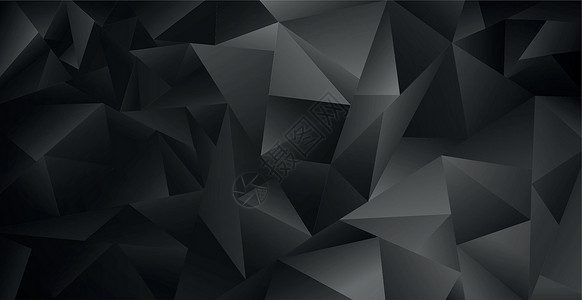 黑色三角形不同大小的黑色和灰色抽象梯度三角形  矢量坡度多边形墙纸商业钻石水晶横幅几何学网络插图插画