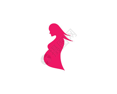 美女怀孕身体婴儿医疗产科医院插图女士女孩妇科母亲背景图片