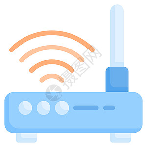 网关图标Wifi 路由器图标设计平面样式设计图片