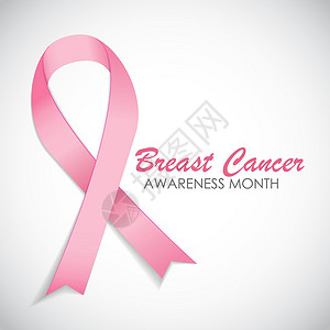 乳腺癌意识粉红丝带矢量图保健徽章插图胸部艺术医疗机构生存工作标签背景图片