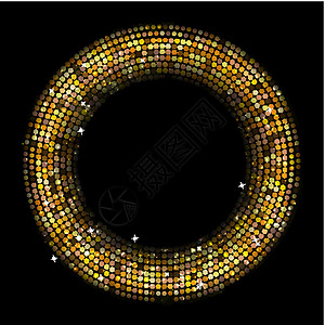 圆半径抽象金色背景矢量图制作图案墙纸马赛克太阳插图灯泡屏幕蓝色金子技术同心背景图片