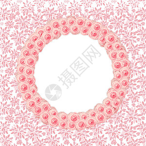 天然花卉背景 它制作图案矢量植物庆祝框架玫瑰插图圆圈卡片亮度艺术绘画背景图片