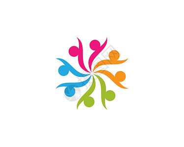 社区社区护理Logo模板会议合伙社会成功商业团队圆圈网络友谊家庭背景图片