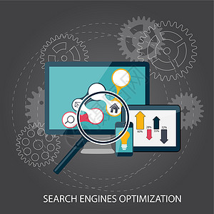 搜索引擎优化概念向量它制作图案引擎网络互联网电脑界面数据交通网页研究图表背景图片