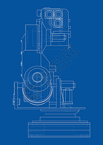 安德罗克托努斯工业机械臂 韦克托字法工具手臂科学技术工程绘画机械生产工厂设计图片