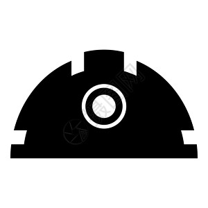 建筑安全头盔图标黑色矢量插图平面样式 imag背景图片