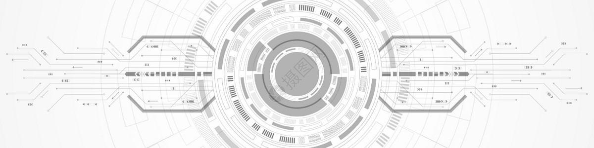 圆方门型素材抽象重叠圆数字背景智能镜头技术电路板箭头速度 u力量工程活力雷达电路网络科学数据安全中心设计图片