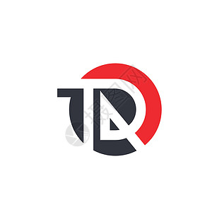 达标td 或 trd 字母图标插图矢量设计设计图片