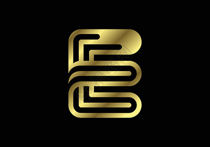 金色大写字母的图形字母符号 它制作图案矢量图设计颜色插图营销品牌标识缩写身份艺术金子背景图片