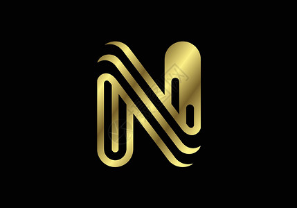 金色大写字母的图形字母符号 它制作图案矢量图排版艺术标识品牌金子商业颜色首都身份字体背景图片