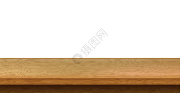 木头板大桌顶 板木纹理 白色背景  矢量广告家具乡村木头墙纸材料木板地面松树产品插画