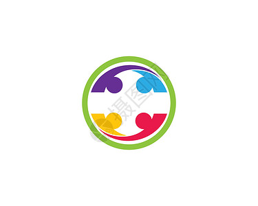 社区社区护理Logo模板社会团体合伙医院世界孩子们联盟商业圆圈公司背景图片