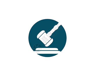 法锤标志模板插图办公室律师陪审团平衡锤子商业标识柱子创造力背景图片