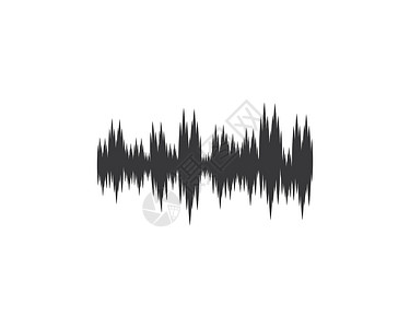 声波插画波浪均衡器音乐脉冲体积技术信号插图歌曲海浪背景图片