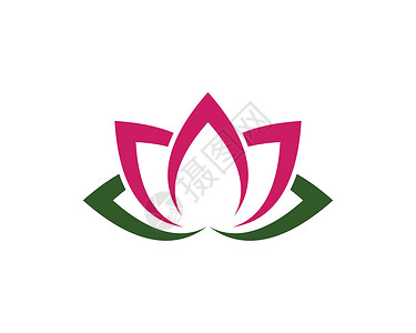 花卉设计标志模板商业精品女士叶子植物温泉百合酒店瑜伽标识背景图片
