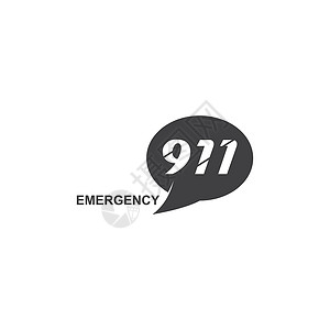 紧急情况带有 91 的紧急呼叫图标模板情况白色中心警告服务危险标签热线插图救援插画