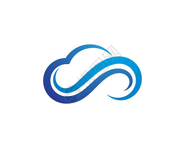 云徽标模板互联网天空网络服务器下载贮存技术商业电路插图背景图片