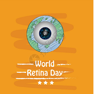 世界视网膜日背景眼镜横幅插图测试科学药品墙纸外科手术瞳孔背景图片