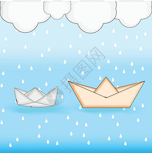 云海里的船季风季节背景雨滴下雨墙纸天气幸福销售横幅环境雨量太阳设计图片