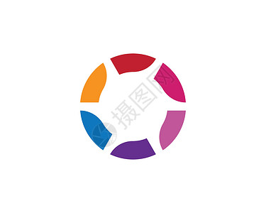 社区社区护理Logo模板成功世界圆圈团队领导商业团体联盟合伙会议背景图片