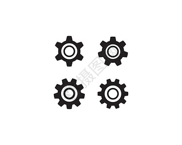 四个齿轮素材齿轮图标模板引擎工程师商业技术工业车轮工作机械圆圈机器设计图片
