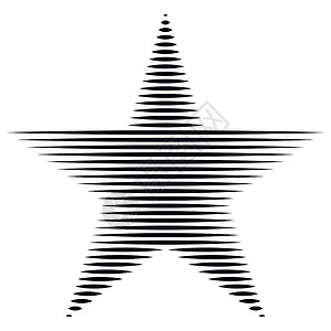 星星水平线条纹自由的象征美国矢量星标志五边形 ico插图线条反光板墙纸射线织物绘画背景图片