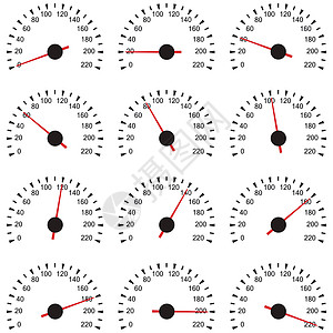一套车速表速度表高清图片