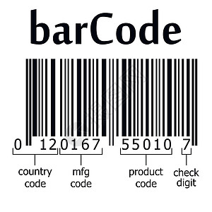 标签条码条形码解码插画