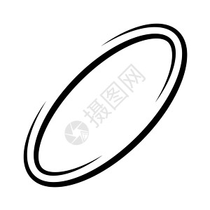 土星环字母 o 零环行星土星旋风椭圆形图标矢量标志模板它制作图案设计图片